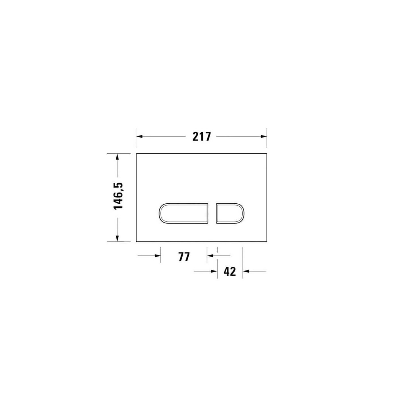Przycisk Spłukujący Do WC DuraSystem A1 WD5001011000 Duravit Przycisk Spłukujący Do WC DuraSystem A1 WD5001011000 Duravit