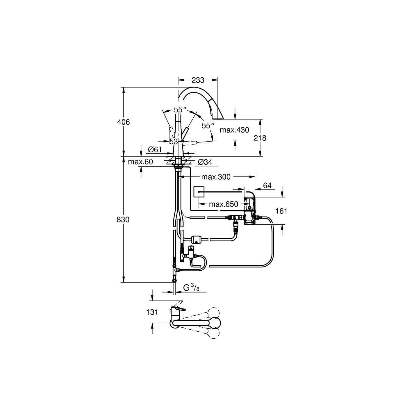 Elektroniczna Jednouchwytowa Bateria Zlewozmywakowa Zedra Touch 30219002 Grohe Elektroniczna Jednouchwytowa Bateria Zlewozmywakowa Zedra Touch 30219002 Grohe