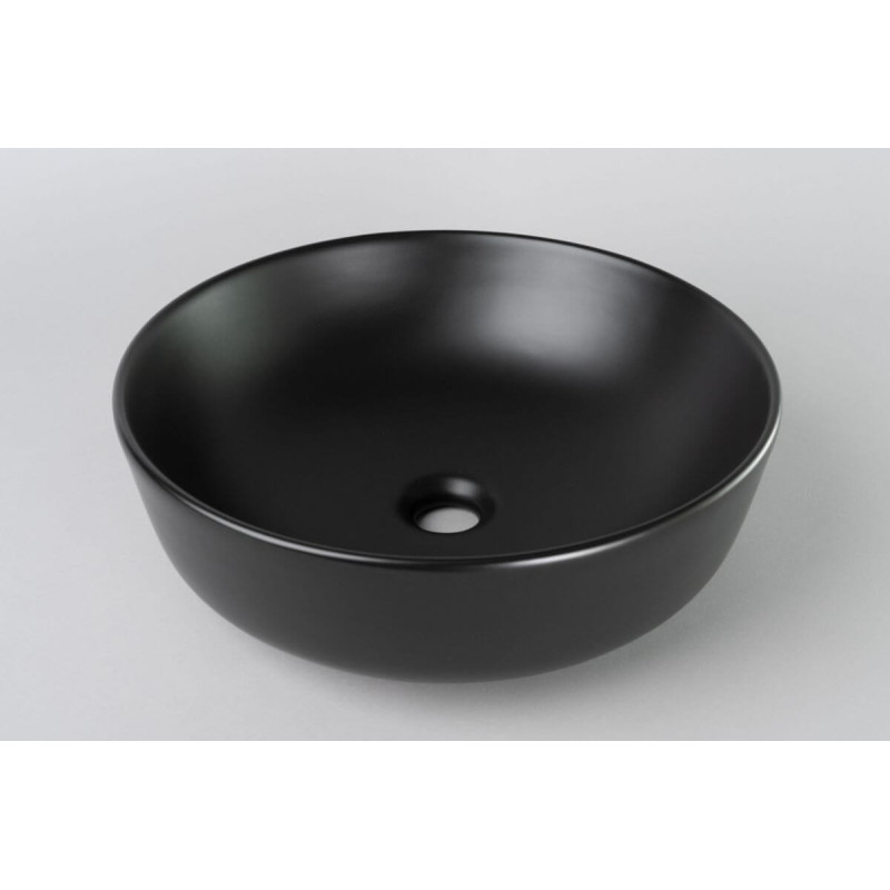 Umywalka Nablatowa Lusana 42x42x14 Black Matt 2150214214BM Bevisa Umywalka Nablatowa Lusana 42x42x14 Black Matt 2150214214BM Bevisa