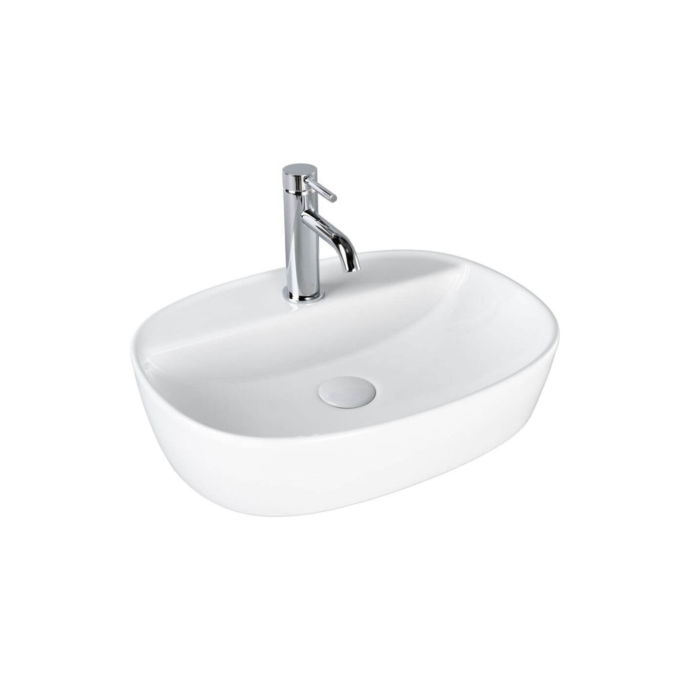 Umywalka Nablatowa Nave 50x38x11 Biały 2300225038 Bevisa Umywalka Nablatowa Nave 50x38x11 Biały 2300225038 Bevisa