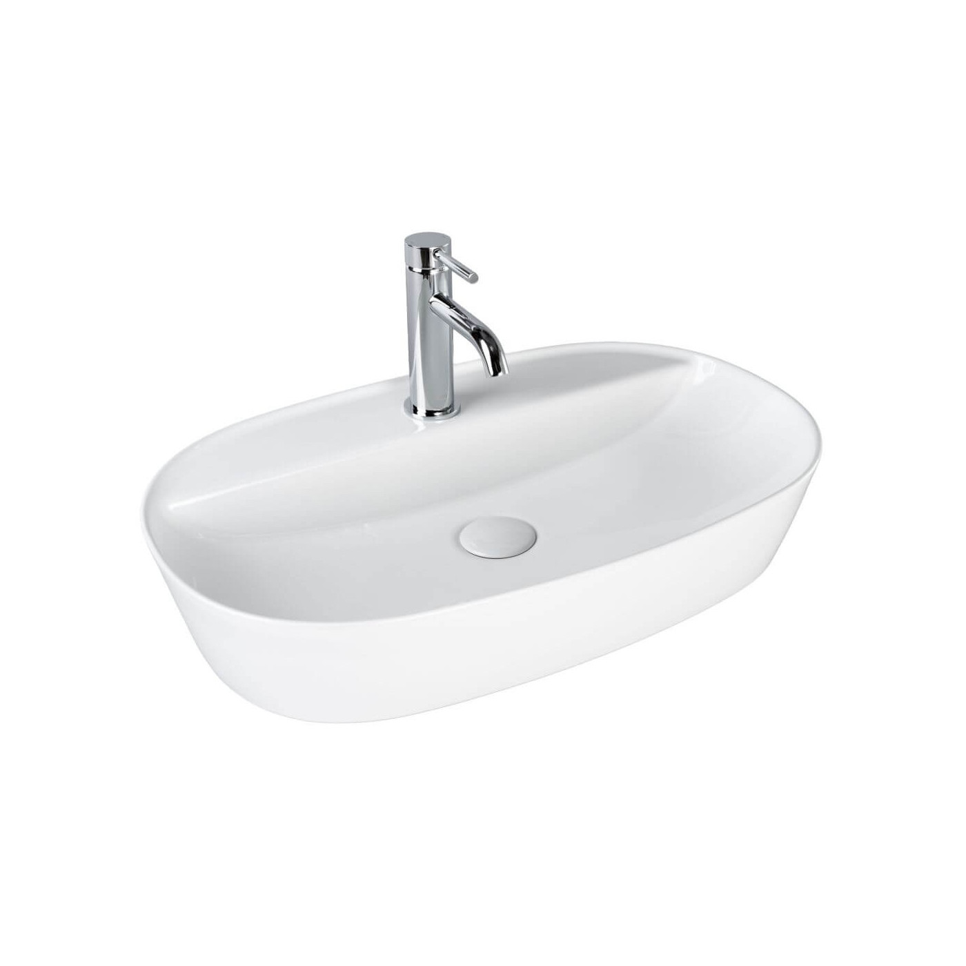 Umywalka Nablatowa Nave 60x38x11 Biały 2300226038 Bevisa Umywalka Nablatowa Nave 60x38x11 Biały 2300226038 Bevisa