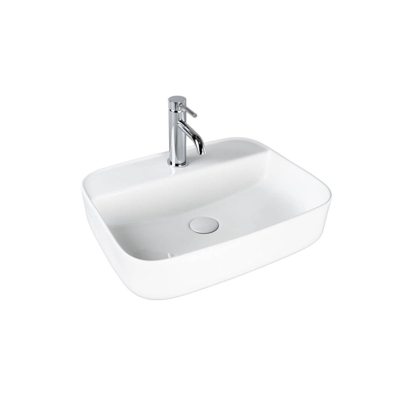 Umywalka Nablatowa Nave Square 50x40x13 Biały 2300225040 Bevisa Umywalka Nablatowa Nave Square 50x40x13 Biały 2300225040 Bevisa