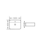 Umywalka Nablatowa Nave Square 50x40x13 Biały 2300225040 Bevisa Umywalka Nablatowa Nave Square 50x40x13 Biały 2300225040 Bevisa