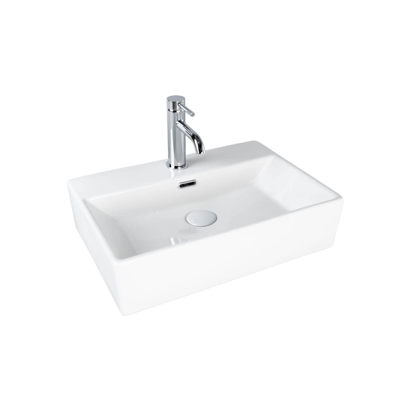Umywalka Nablatowa Tirano 51x36x13 Biały 2750225136 Bevisa Umywalka Nablatowa Tirano 51x36x13 Biały 2750225136 Bevisa
