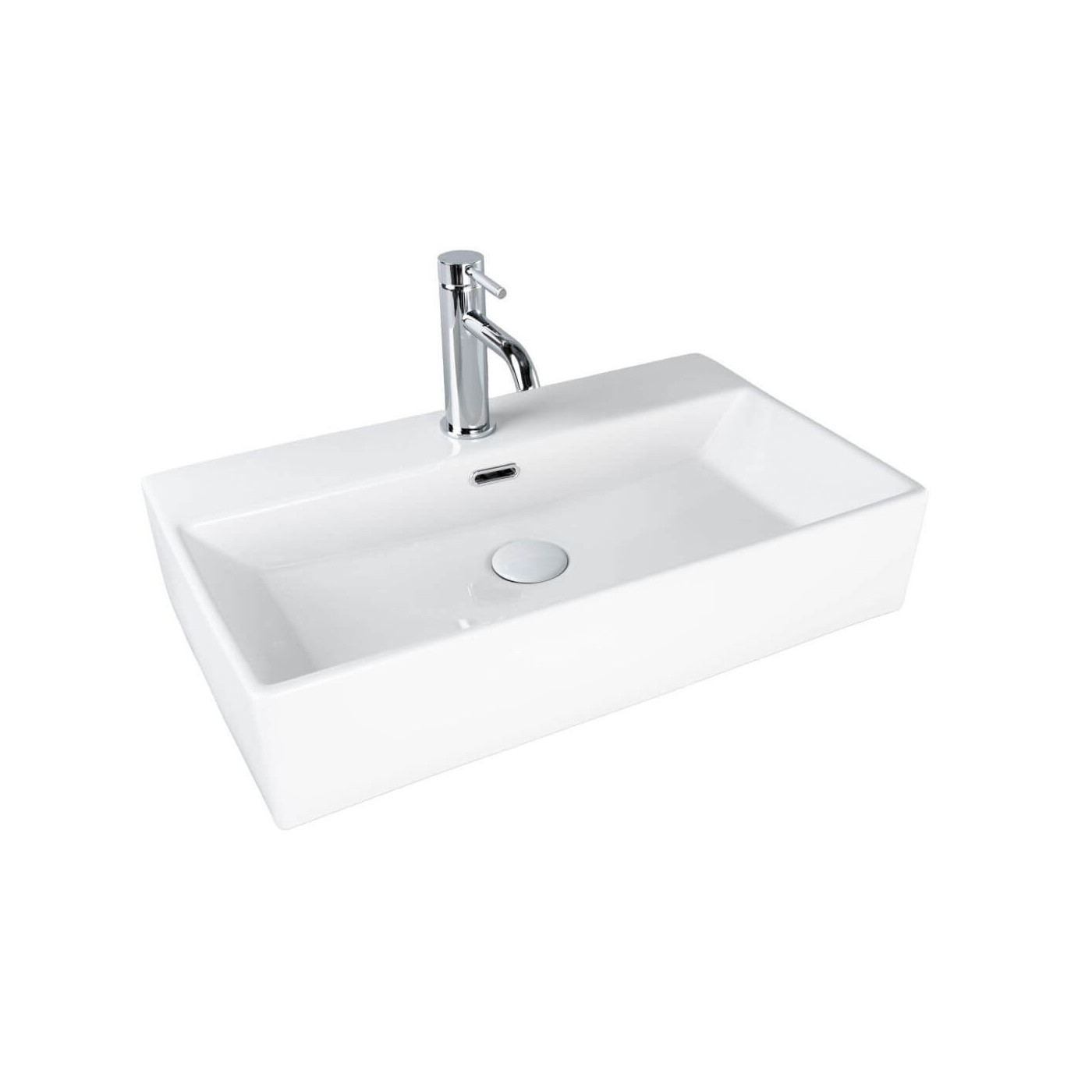 Umywalka Nablatowa Tirano 60x35,5x13 Biały 2750226036 Bevisa Umywalka Nablatowa Tirano 60x35,5x13 Biały 2750226036 Bevisa