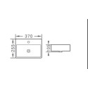 Umywalka Nablatowa Tirano 37x25,5x10,5 Biały 2750223726 Bevisa Umywalka Nablatowa Tirano 37x25,5x10,5 Biały 2750223726 Bevisa