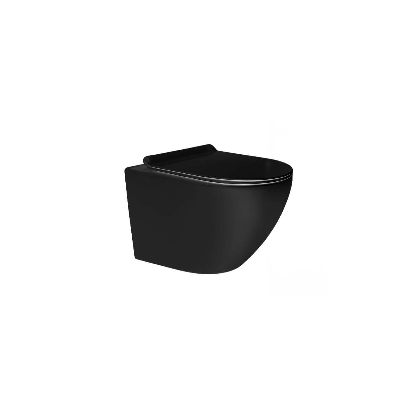 Zestaw WC Tavi Round 49x36x35 Black Matt 1750148BM Bevisa Zestaw WC Tavi Round 49x36x35 Black Matt 1750148BM Bevisa