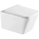 Zestaw WC Tavi Square 51,5x36x35 Biały 1750152SQ Bevisa Zestaw WC Tavi Square 51,5x36x35 Biały 1750152SQ Bevisa