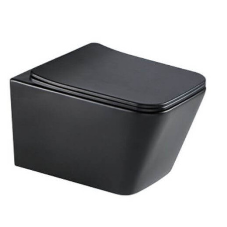 Zestaw WC Tavi Square 51,5x36x35 Black Matt 1750152BMSQ Bevisa