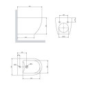 Bidet Wiszący Ottawa Biały Mat 54x36,5 cm OTTAWACMBIBM Omnires Bidet Wiszący Ottawa Biały Mat 54x36,5 cm OTTAWACMBIBM Omnires