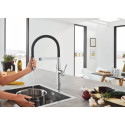 Jednouchwytowa Bateria Zlewozmywakowa Essence Phantom Black 30503KF0 Grohe Jednouchwytowa Bateria Zlewozmywakowa Essence Phantom Black 30503KF0 Grohe