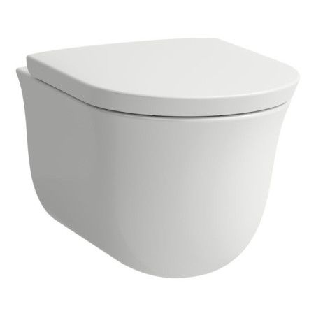 Miska WC Podwieszana Rimless Z Powłoką LCC 530x370 mm The New Classic Biały H8208514000001 Laufen