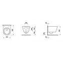 Miska WC Wisząca Rimless Kartell Biały 490x370 H8203334000001 Laufen Miska WC Wisząca Rimless Kartell Biały 490x370 H8203334000001 Laufen