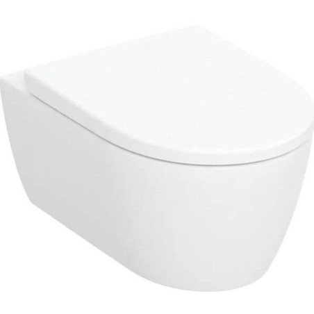 Miska WC Wisząca Rimfree iCon Z Deską Sedesową KeraTect 53x35,5 501.664.00.8 Geberit