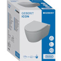 Miska WC Wisząca Rimfree iCon Z Deską Sedesową KeraTect 53x35,5 501.664.00.8 Geberit Miska WC Wisząca Rimfree iCon Z Deską Sedesową KeraTect 53x35,5 501.664.00.8 Geberit