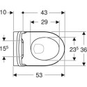 Miska WC Wisząca Rimfree iCon Z Deską Sedesową KeraTect 53x35,5 501.664.00.8 Geberit Miska WC Wisząca Rimfree iCon Z Deską Sedesową KeraTect 53x35,5 501.664.00.8 Geberit