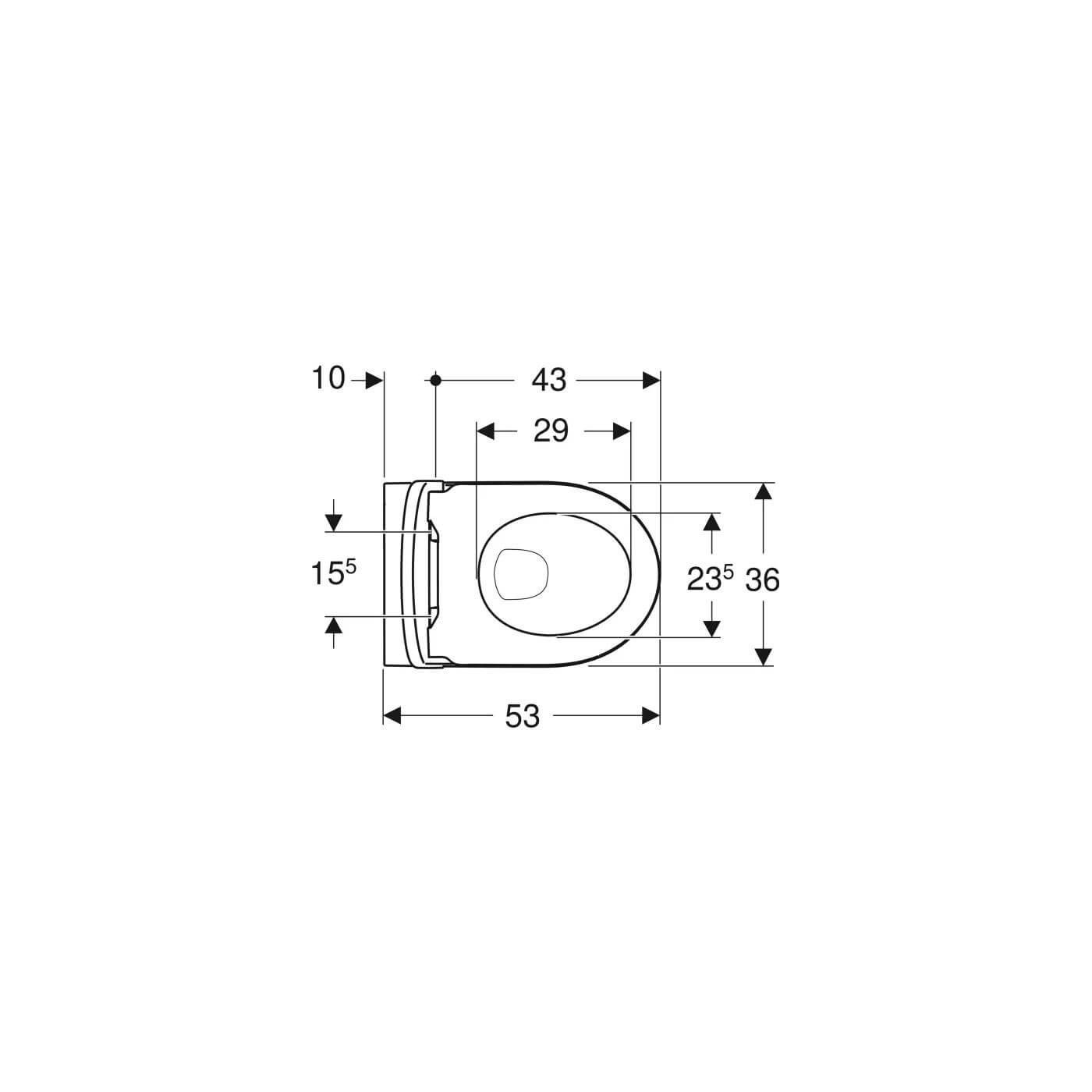 Miska WC Wisząca Rimfree iCon Z Deską Sedesową KeraTect 53x35,5 501.664.00.8 Geberit Miska WC Wisząca Rimfree iCon Z Deską Sedesową KeraTect 53x35,5 501.664.00.8 Geberit