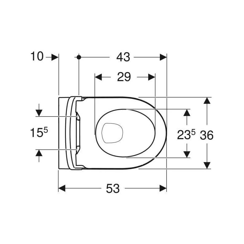Miska WC Wisząca Rimfree iCon Z Deską Sedesową KeraTect 53x35,5 501.664.00.8 Geberit Miska WC Wisząca Rimfree iCon Z Deską Sedesową KeraTect 53x35,5 501.664.00.8 Geberit