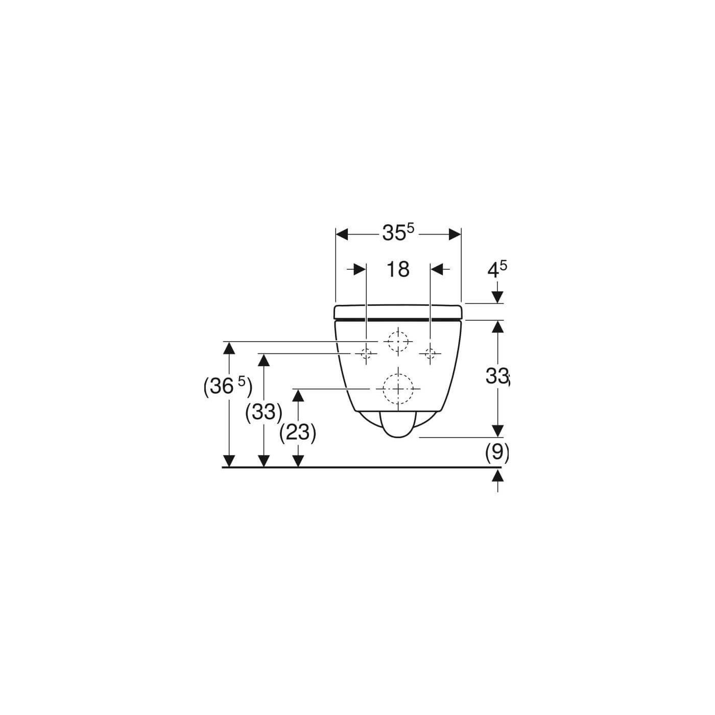 Miska WC Wisząca Rimfree iCon Z Deską Sedesową KeraTect 53x35,5 501.664.00.8 Geberit Miska WC Wisząca Rimfree iCon Z Deską Sedesową KeraTect 53x35,5 501.664.00.8 Geberit