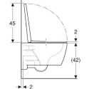 Miska WC Wisząca Rimfree iCon Z Deską Sedesową KeraTect 53x35,5 501.664.00.8 Geberit Miska WC Wisząca Rimfree iCon Z Deską Sedesową KeraTect 53x35,5 501.664.00.8 Geberit