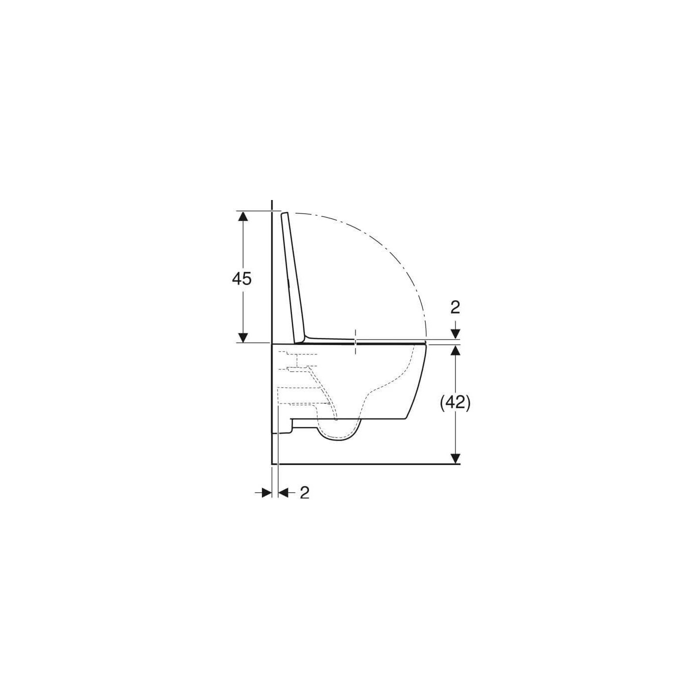 Miska WC Wisząca Rimfree iCon Z Deską Sedesową KeraTect 53x35,5 501.664.00.8 Geberit Miska WC Wisząca Rimfree iCon Z Deską Sedesową KeraTect 53x35,5 501.664.00.8 Geberit