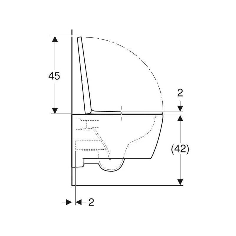 Miska WC Wisząca Rimfree iCon Z Deską Sedesową KeraTect 53x35,5 501.664.00.8 Geberit Miska WC Wisząca Rimfree iCon Z Deską Sedesową KeraTect 53x35,5 501.664.00.8 Geberit