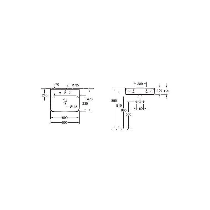 Umywalka Wisząca Finion Z Powłoką CeramicPlus Alpin Weiss 60x47 416861R1 Villeroy&Boch Umywalka Wisząca Finion Z Powłoką CeramicPlus Alpin Weiss 60x47 416861R1 Villeroy&Boch