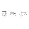Miska WC Wisząca Rimless Sonar 37x54 H8203410000001 Laufen Miska WC Wisząca Rimless Sonar 37x54 H8203410000001 Laufen