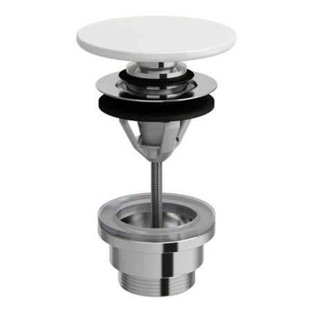 Korek Typu Klik-Klak Z Ceramiczną Osłoną Odpływu Wykonaną Z Saphirkeramik Biały H8981920000001 Laufen