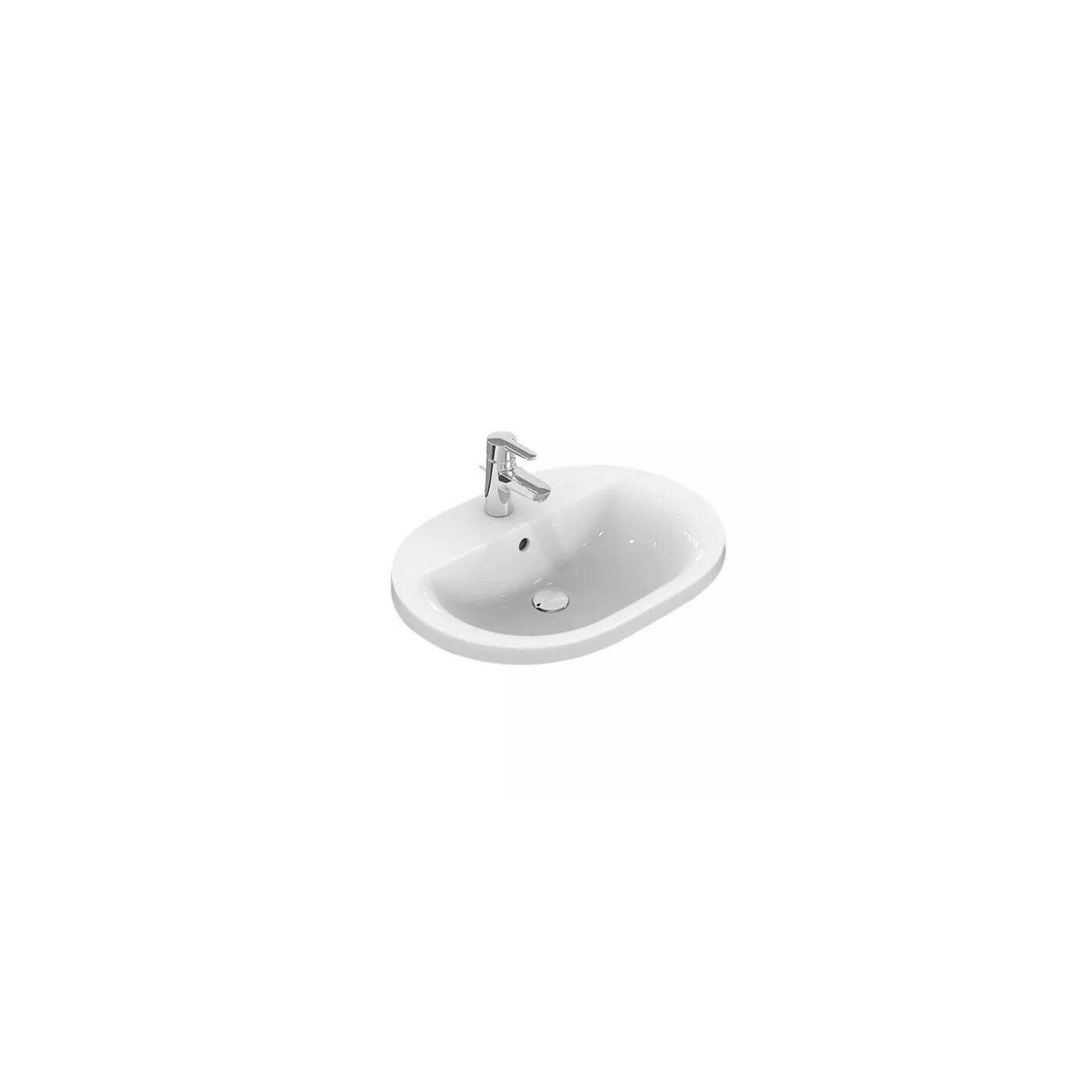 Umywalka Wpuszczana W Blat Connect 62x46 Biały E504001 Ideal Standard Umywalka Wpuszczana W Blat Connect 62x46 Biały E504001 Ideal Standard
