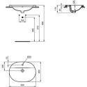 Umywalka Wpuszczana W Blat Connect 62x46 Biały E504001 Ideal Standard Umywalka Wpuszczana W Blat Connect 62x46 Biały E504001 Ideal Standard