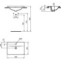 Umywalka Wpuszczana W Blat Connect 58x42 Biały E504401 Ideal Standard Umywalka Wpuszczana W Blat Connect 58x42 Biały E504401 Ideal Standard