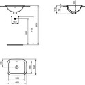 Umywalka Wpuszczana W Blat 42x35 Biały E505501 Ideal Standard Umywalka Wpuszczana W Blat 42x35 Biały E505501 Ideal Standard