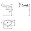 Umywalka Nablatowa Strada 60x42 Czarny Mat K0784V3 Ideal Standard Umywalka Nablatowa Strada 60x42 Czarny Mat K0784V3 Ideal Standard
