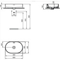 Umywalka Nablatowa Strada II 60x40 Biały T360401 Ideal Standard Umywalka Nablatowa Strada II 60x40 Biały T360401 Ideal Standard