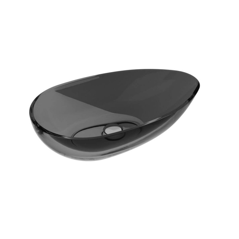 Umywalka Nablatowa Neya 60x35x15 Carbon Grey UMN-60-CGB Besco Umywalka Nablatowa Neya 60x35x15 Carbon Grey UMN-60-CGB Besco
