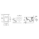 Miska WC Wisząca Memento 2.0 CeramicPlus Pure Black 4633R0R7 Villeroy&Boch Miska WC Wisząca Memento 2.0 CeramicPlus Pure Black 4633R0R7 Villeroy&Boch
