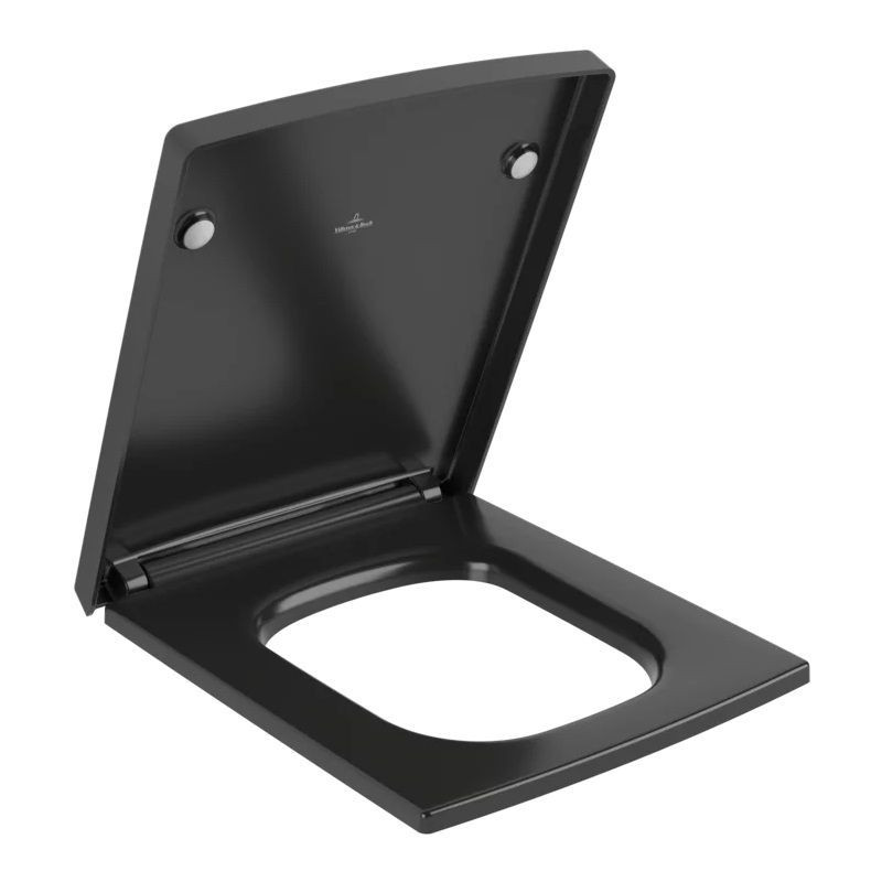 Deska Sedesowa Wolnoopadająca Memento 2.0 Pure Black 8M24S1R7 Villeroy&Boch Deska Sedesowa Wolnoopadająca Memento 2.0 Pure Black 8M24S1R7 Villeroy&Boch