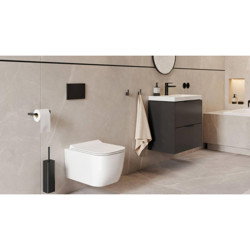Miska WC Wisząca Bezrantowa Z Deską Wolnoopadającą Biały Połysk CEEX.1609.495.WH Excellent Miska WC Wisząca Bezrantowa Z Deską Wolnoopadającą Biały Połysk CEEX.1609.495.WH Excellent