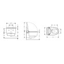 Miska WC + Deska Z Funkcją Higieny Intymnej 146.212.21.1 Mera Geberit Miska WC + Deska Z Funkcją Higieny Intymnej 146.212.21.1 Mera Geberit