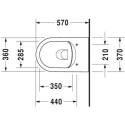 Miska WC Wisząca Rimless Me By Starck 37x57 Biały 2529090000 Duravit Miska WC Wisząca Rimless Me By Starck 37x57 Biały 2529090000 Duravit