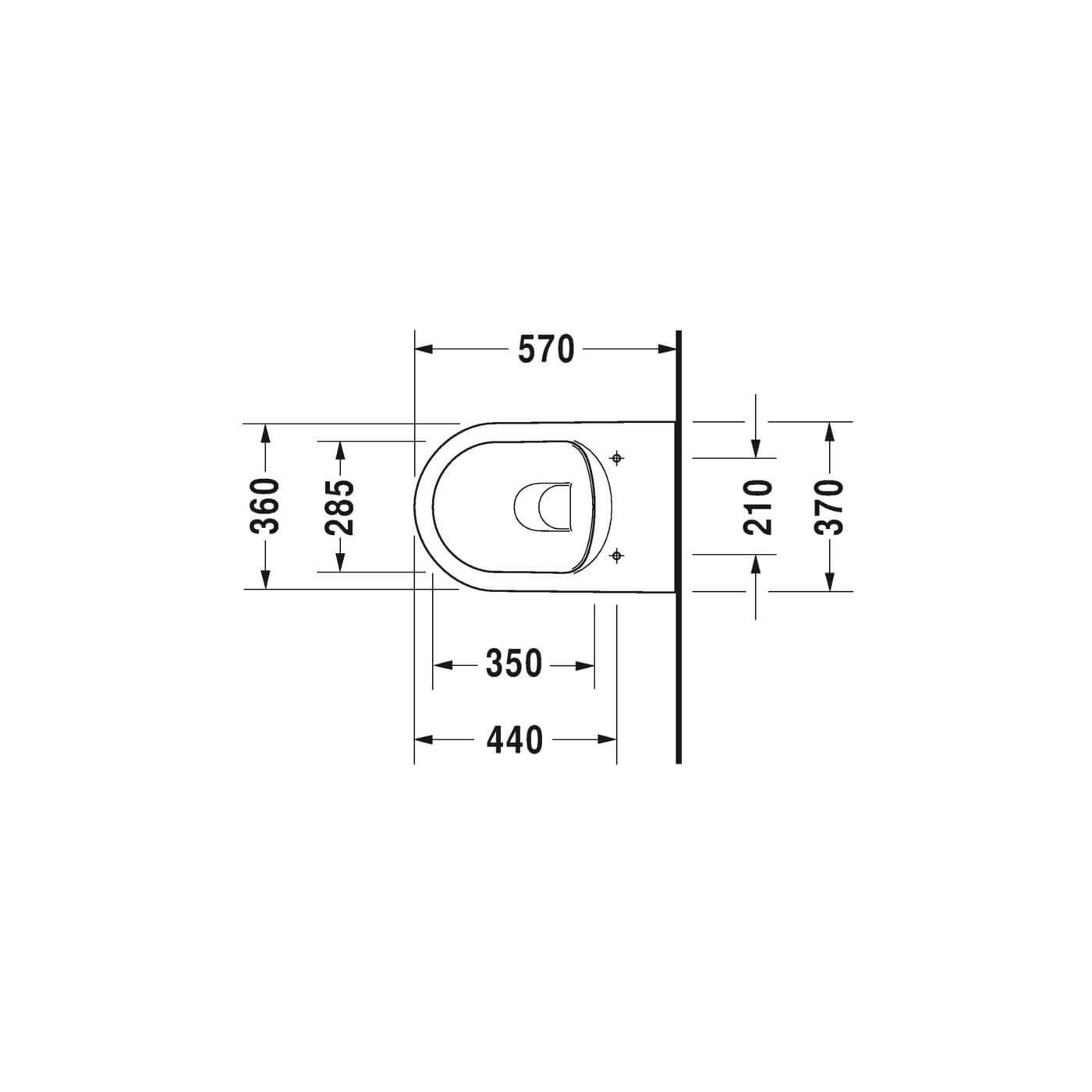 Miska WC Wisząca Rimless Me By Starck 37x57 Biały 2529090000 Duravit Miska WC Wisząca Rimless Me By Starck 37x57 Biały 2529090000 Duravit