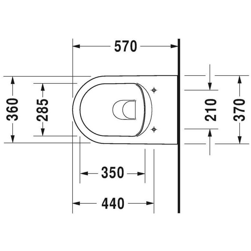 Miska WC Wisząca Rimless Me By Starck 37x57 Biały 2529090000 Duravit Miska WC Wisząca Rimless Me By Starck 37x57 Biały 2529090000 Duravit