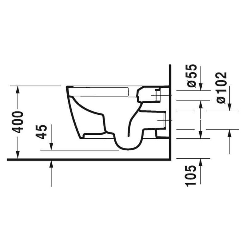 Miska WC Wisząca Rimless Me By Starck 37x57 Biały 2529090000 Duravit Miska WC Wisząca Rimless Me By Starck 37x57 Biały 2529090000 Duravit
