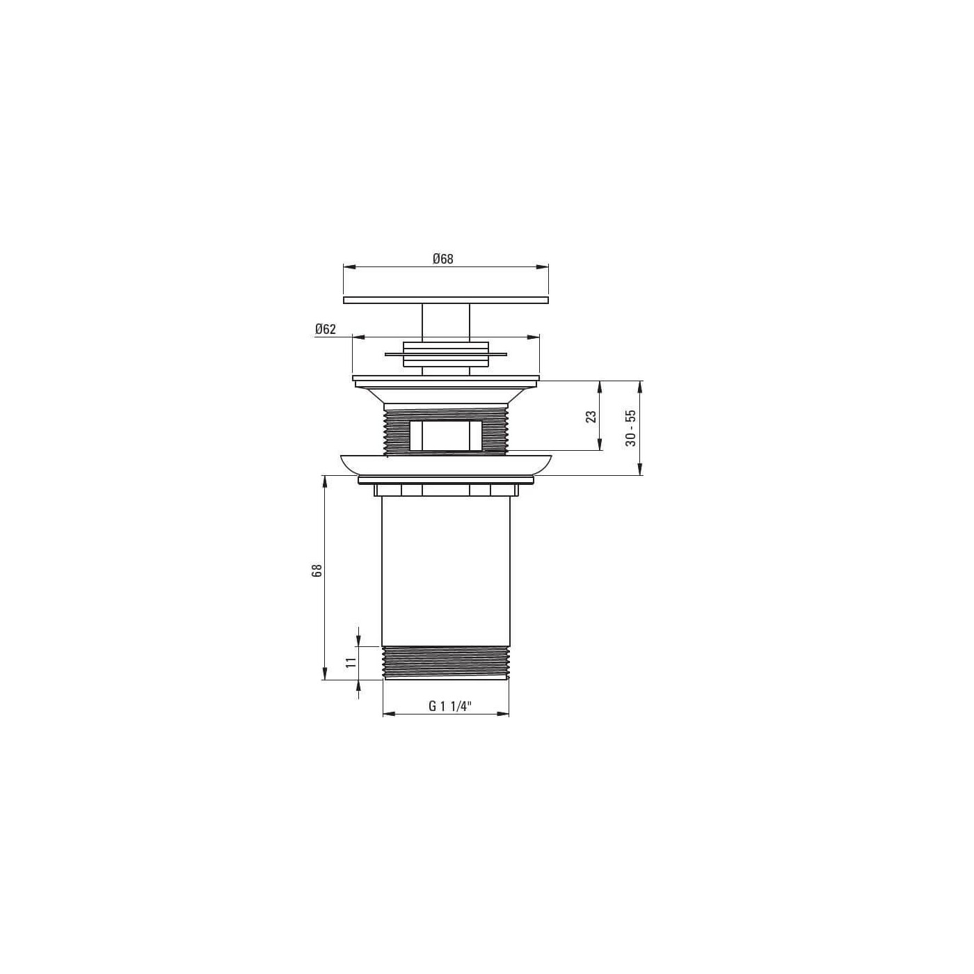 Korek Uniwersalny Titanium NHC_D10U Deante Korek Uniwersalny Titanium NHC_D10U Deante