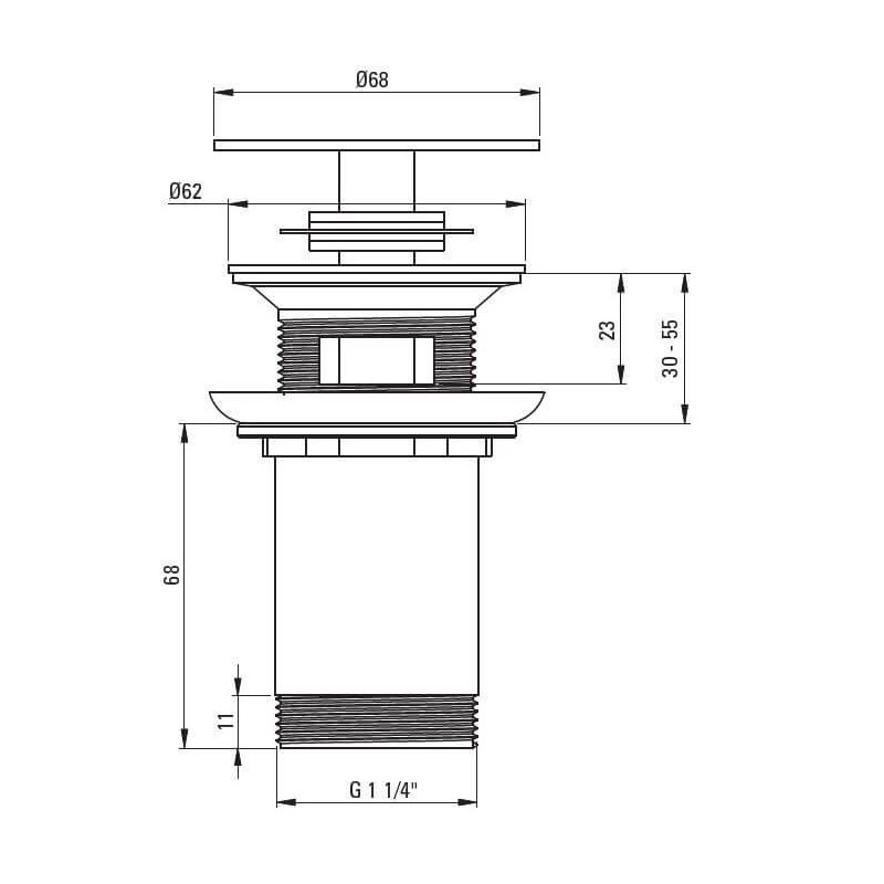 Korek Uniwersalny Titanium NHC_D10U Deante Korek Uniwersalny Titanium NHC_D10U Deante