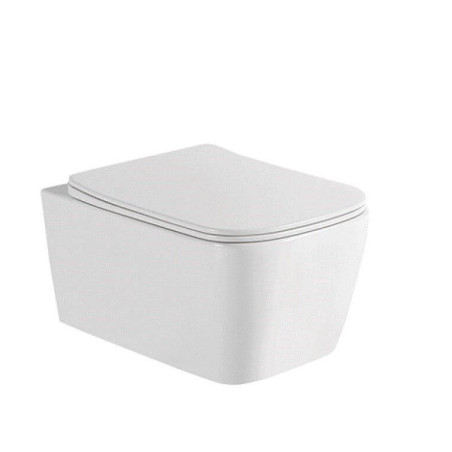 Miska WC Podwieszana Bezrantowa z Deską Wolnoopadająca LEX 1.0 49,5x35 1148 Emporia