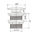Korek Umywalkowy Klik-Klak White HG 168413 Elita Korek Umywalkowy Klik-Klak White HG 168413 Elita