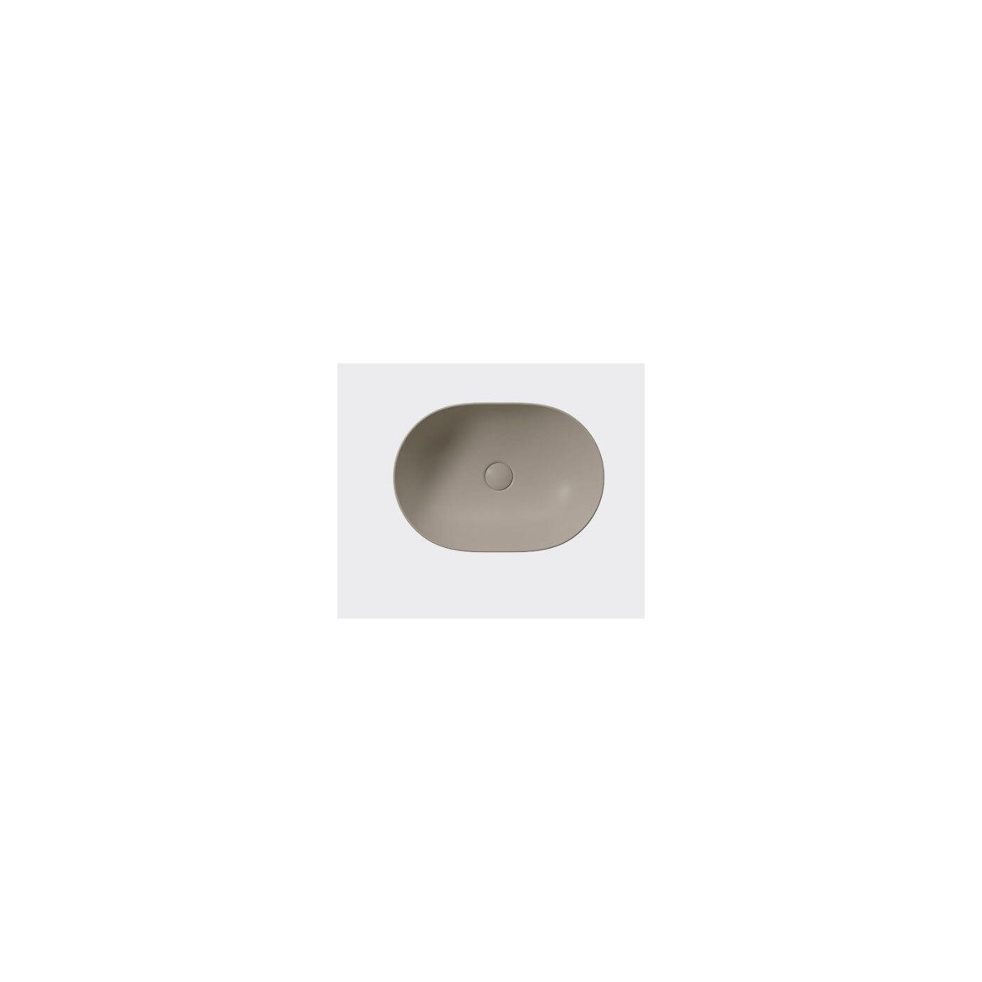 Umywalka Nablatowa Pura 50x35 Tortora Mat 886005 Gsi Umywalka Nablatowa Pura 50x35 Tortora Mat 886005 Gsi