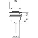 Korek Klik-Klak Simple Chrom 13454010 Tres Korek Klik-Klak Simple Chrom 13454010 Tres